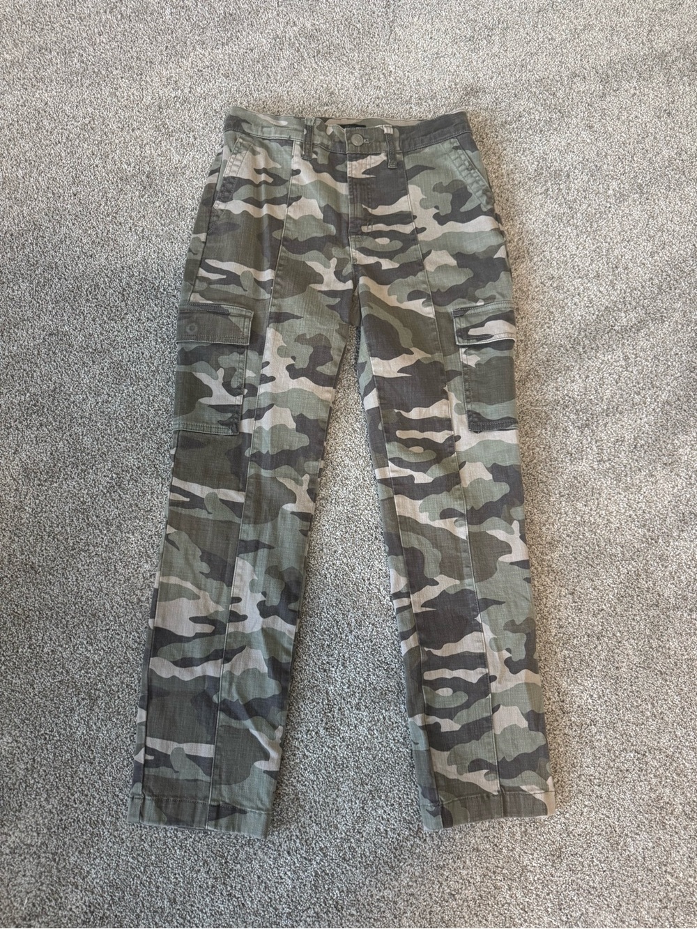 J.Crew Camo Vintage Straight Cargo Pants, Size 26